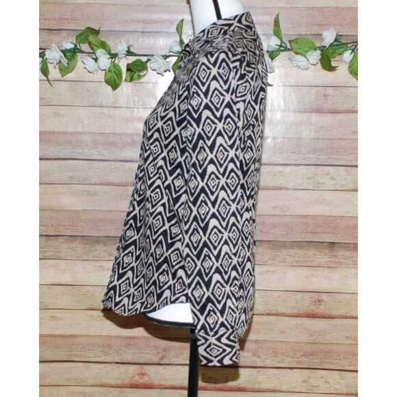 Lauren Ralph Lauren Ladies Brown Button Up Patterned Shirt Size S Non Iron - Picture 3 of 8